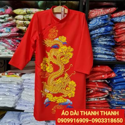 ÁO DÀI NAM HOẠ TIẾT RỒNG 3D